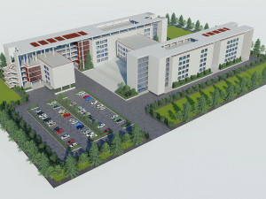 school building 1 Modelo 3D
