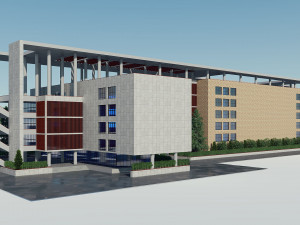 office building 1 3D 모델