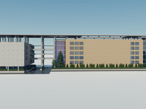 office building 1 3D 모델
