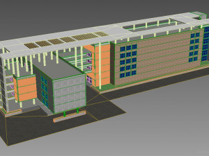 office building 1 3D 모델