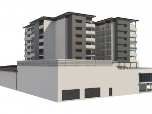 hotel building 1 3D Model