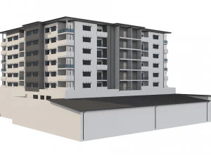hotel building 1 3D Model