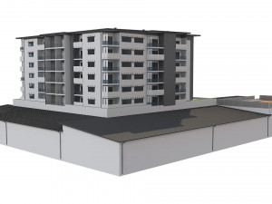 hotel building 1 3D Model