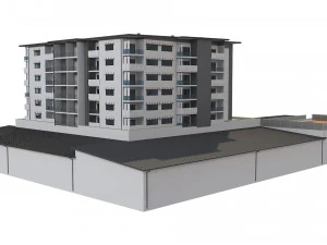 hotel building 1 3D Model