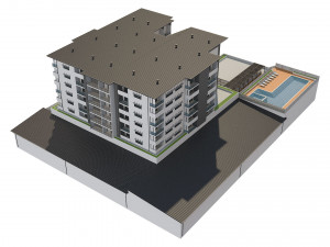 hotel building 1 3D Model
