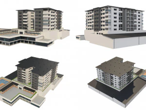 hotel building 1 3D Model