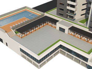 hotel building 1 3D Model