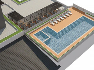 hotel building 1 3D Model