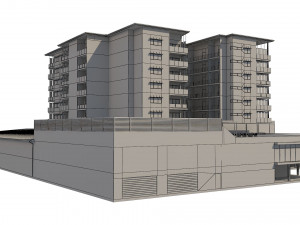 hotel building 1 3D Model