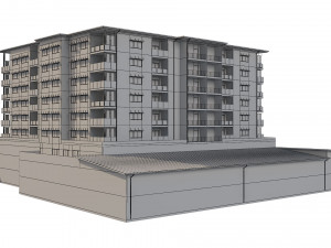 hotel building 1 3D Model
