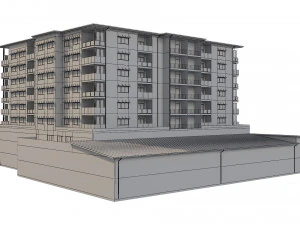 hotel building 1 3D Model