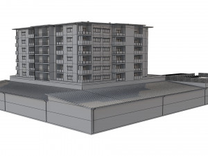 hotel building 1 3D Model