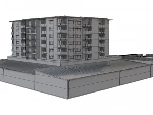 hotel building 1 3D Model