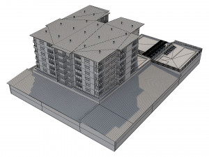 hotel building 1 3D Model