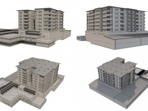 hotel building 1 3D Model
