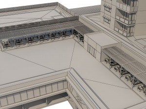 hotel building 1 3D Model