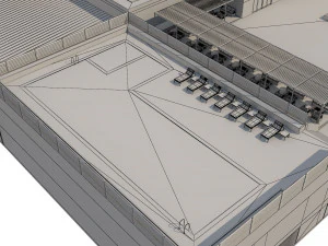 hotel building 1 3D Model