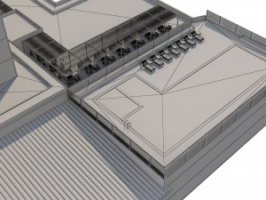 hotel building 1 3D Model