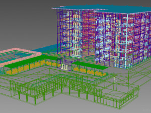 hotel building 1 3D Model