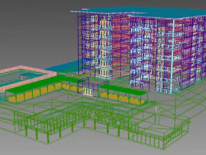 hotel building 1 3D Model