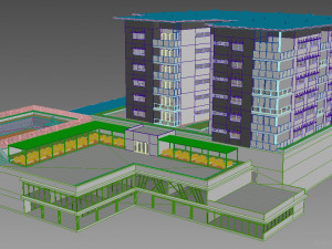 hotel building 1 3D Model