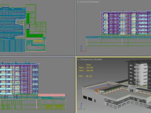 hotel building 1 3D Model