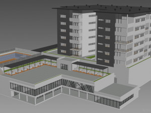 hotel building 1 3D Model