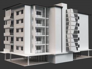 apartment building 18 Modelo 3D