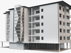 apartment building 18 Modelo 3D