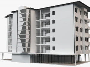 apartment building 18 3D Model