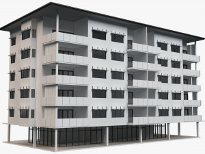 apartment building 18 Modelo 3D