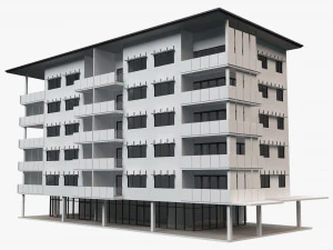 apartment building 18 3D Model