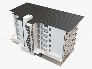 apartment building 18 Modelo 3D