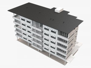 apartment building 18 Modelo 3D