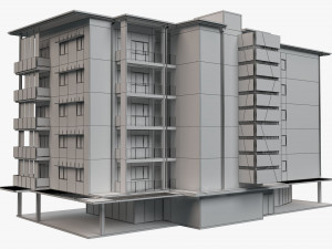 apartment building 18 Modelo 3D