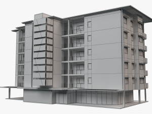 apartment building 18 Modelo 3D