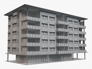 apartment building 18 Modelo 3D