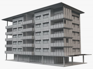 apartment building 18 Modelo 3D