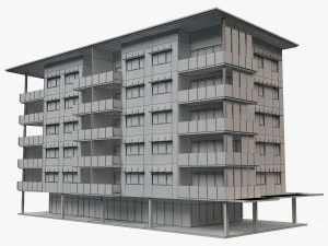 apartment building 18 3D Model