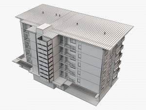 apartment building 18 Modelo 3D