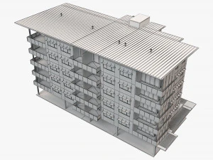 apartment building 18 3D Model