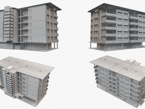 apartment building 18 Modelo 3D