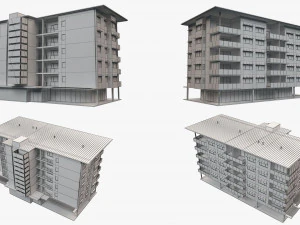 apartment building 18 3D Model