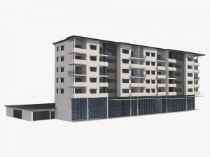 apartment building 19 3D 모델