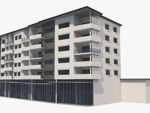 apartment building 19 3D Model