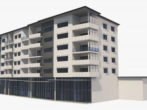 apartment building 19 3D Model