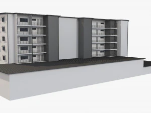 apartment building 19 3D Model