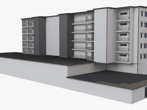 apartment building 19 3D Model