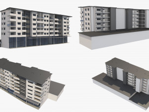 apartment building 19 3D Model