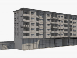apartment building 19 3D Model